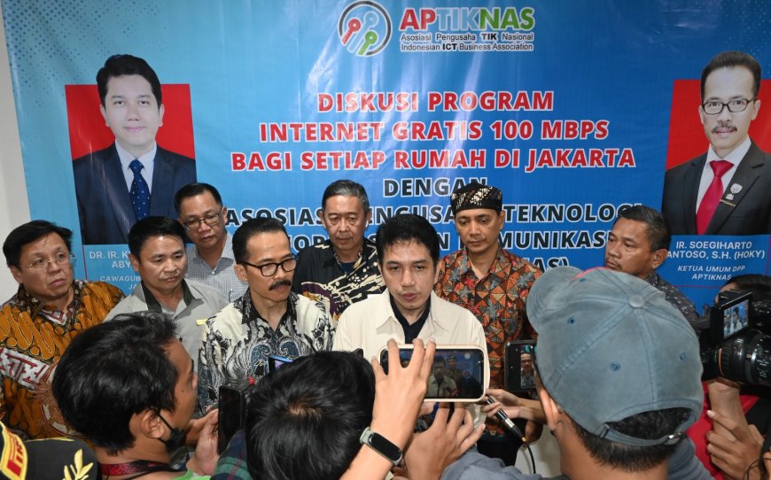 Temui Pengurus APTIKNAS, Cawagub No. 2 Jakarta Kun Wardana: Program Internet Gratis 100 Mbps untuk Membangun Ekosistem Digital yang Inklusif dan Inovatif.  